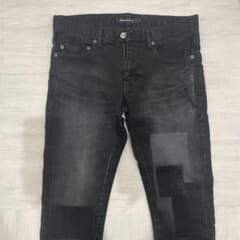 JACKROSE スキニーデニム パッチワーク ブラックのサムネイル