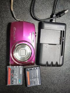 CASIO EXILIM EX-Z2300PE デジカメ バッテリー2個 充電器 - メルカリ
