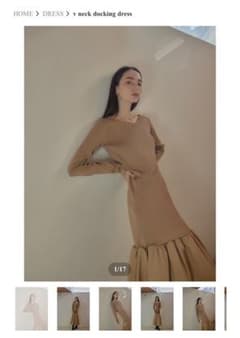 v neck docking dressのサムネイル