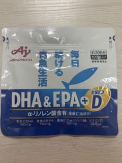 味の素 DHA&EPA+ビタミンD 約30日分 120粒入のサムネイル