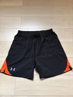 UNDER ARMOUR トレーニングショートパンツ LG 黒/オレンジのサムネイル