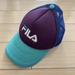 【美品】FILA メッシュキャップ 紫 青のサムネイル