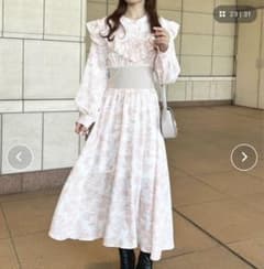 apres jour フリルウエストリブワンピースのサムネイル