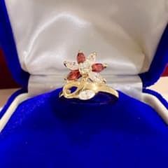 b*i様 遺品整理 生前整理 ダイヤモンド フラワーモチーフアンティーク指輪 ヴィンテージアクセサリーリング指輪遺品整理生前整理花レトロストーン
