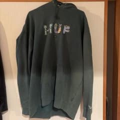 HUF ダークグリーン パーカー　完売品のサムネイル