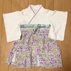 Sweet Mommy 2way 袴ロンパース　80 ラベンダー　桜のサムネイル