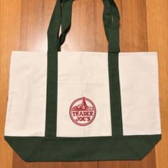 TRADER JOE'S トートバッグ ホワイト/グリーンのサムネイル