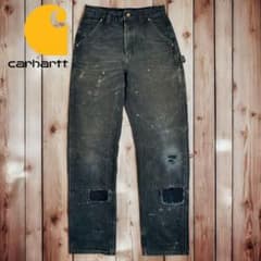 10M289◯Carhartt フェード BLK ボロ Wニー ペインターパンツ - メルカリ