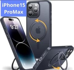 iPhone 15 Pro Max 케이스 Magsafe 대응 반투명 블랙