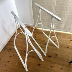 美品】IKEA VIKA LINDVED テーブル脚 ホワイト ×2 - メルカリ