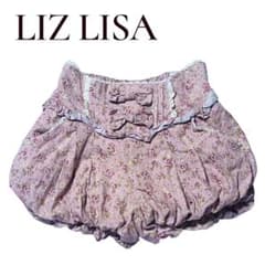 LIZ LISA 花柄リボンフリルショートパンツ ピンク リズリサのサムネイル
