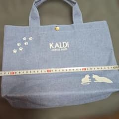 KALDI COFFEE FARM 고양이 무늬 토트 백