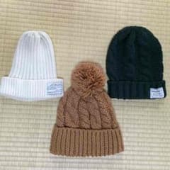 ニット帽 3点セット todayful ungrid ronherman好きの方のサムネイル