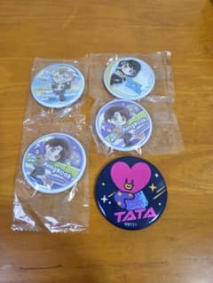 BTS BT21 캔 배지 5점 세트