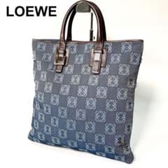 LOEWE ロエベ リピートアナグラム デニム ハンドバッグ LOEWE ロエベ リピートアナグラム デニム ハンドバッグ - メルカリ