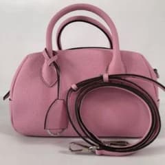 極美品 ボナベンチュラ AVA 2way ハンドバッグ レザー ピンク - メルカリ