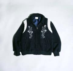 Camphor wood“varsity jacket” ネイビーL 完売品】Camphor wood varsity jacket Navy - メルカリ