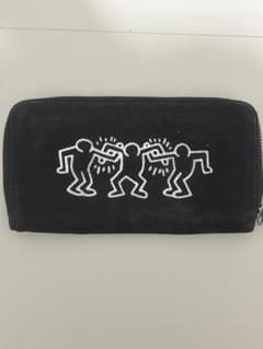 最終値下げ　Keith Haring キース・ヘリング長財布　ブラックのサムネイル