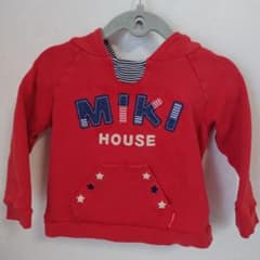 MIKI HOUSE パーカー 赤 90