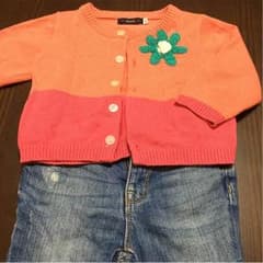 カルディア 80cm カーディガン 花刺繍のサムネイル