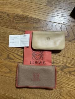 LOEWE ロエベ レザー コインケース ベージュのサムネイル