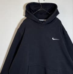 【入手困難!!】ナイキ ✈︎刺繍ロゴ NAVY ゆるだぼ 裏起毛 パーカー NIKEナイキ 刺繍ロゴ 裏起毛 ジップアップパーカー