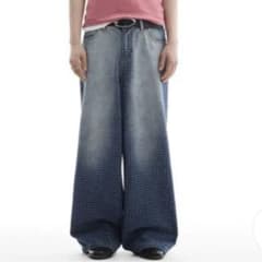 GRID WIDE DENIM PANTS 【Urban Edge】 美品 - メルカリ