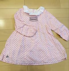 ピンク花柄ワンピース 110cmのサムネイル