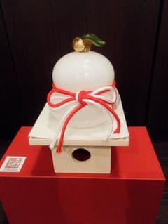 ガラスの御鏡餅　三宝付きのサムネイル