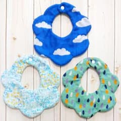 《ガーゼスタイ3枚セット》男の子に♪もくもくスタイセットのサムネイル
