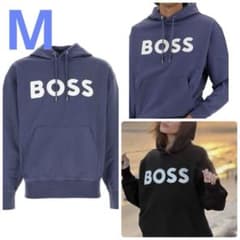 新品タグ付き【大谷選手着用モデル】BOSS パーカー ネイビー M 男女