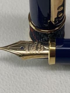 Burberrys 万年筆 14K-585 ゴールド ネイビー Burberrys 万年筆 14K-585 ゴールド ネイビー - メルカリ