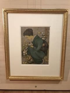 竹久夢二 「庭の千草」 リトグラフ セノオ楽譜表紙絵 - メルカリ