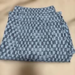 チェック柄 デニムパンツ 総柄 - 5