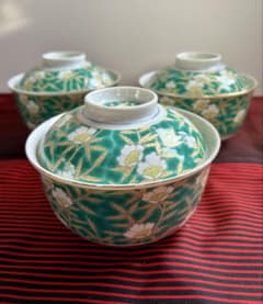 有田焼 明宝窯 蓋付き丼ぶり 3客セット 色絵 金彩古伊万里 どんぶり