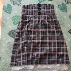 CECIL McBEE チェック柄 フレアスカート Mサイズのサムネイル