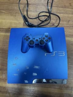 セ*イ様 PS3 本体 ブルー コントローラー付き　ドラックオンドラグーン3 セのサムネイル