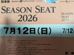 7/12（日）鷹祭 駐車券 みずほPayPayドーム福岡 ソフトバンクホークス