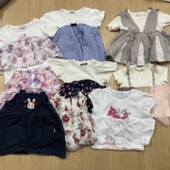 80〜100 サイズまとめ売り　女の子10点セットのサムネイル
