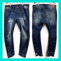 定価3万☆glamb（グラム）コーティングサルエルデニムパンツ 