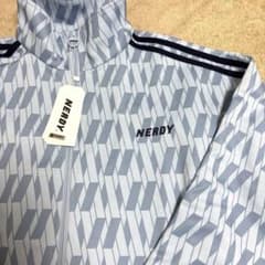 NERDY DNAモノグラム スカイブルー ジャージ トラックジャケット M
