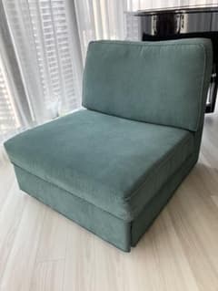 【ねこままさん】IKEA KIVIK 1人掛ソファベッド,グレーターコイズ ねこままさん】IKEA KIVIK 1人掛ソファベッド,グレーターコイズ - メルカリ