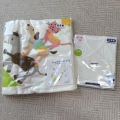 Miki House 短肌着　タオルケット　セット サイズ50㎝のサムネイル