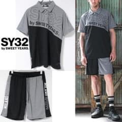 Brand new SY32 sweat-wicking polo shirt & logo shorts set (XL) with shopping bag.