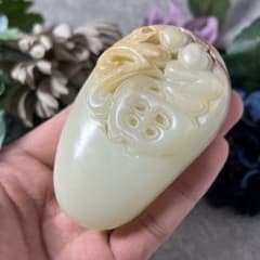 貴重】芙蓉石西王母置物23cm！王母娘娘白寿山石工芸品|mercariメルカリ