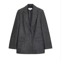 ZARA ヘリンボーンウールブレザーのサムネイル