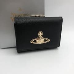ヴィヴィアンウエストウッド がま口 三つ折り財布 ウォレット デコボコ