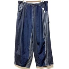 XLサイズ！Needles 10オンスデニムストライプペインターヒザデルパンツ 