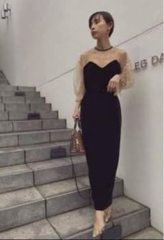 Ameri VINTAGE「TULLE SLEEVE TIGHT DRESS」のサムネイル