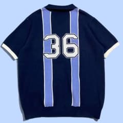 韓国モデル】MALBON GOLF マルボン ゴルフ 半袖 ニット ポロシャツ